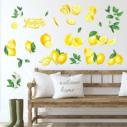 Epakh 41 Piece Lemon Wall Stickers Peel and Stick Decor