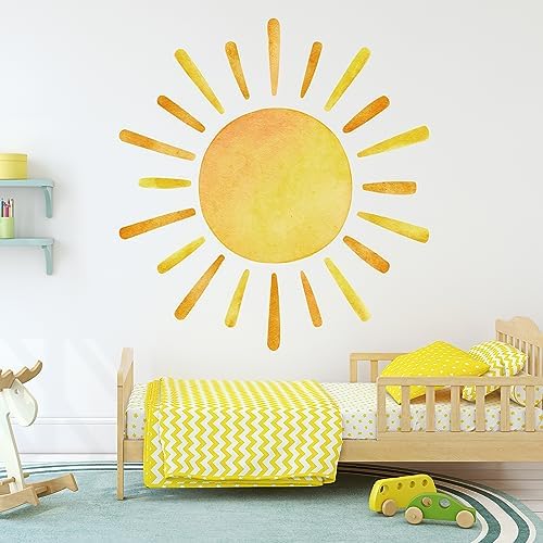 417 X 398 Boho Sun Wall Decals Peel and Stick