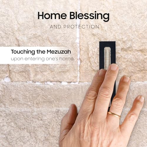 AS Mezuzah Case Modern Acrylic Design 9 Inches