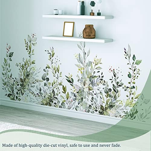 VePret Green Plants Wall Decals Peel and Stick