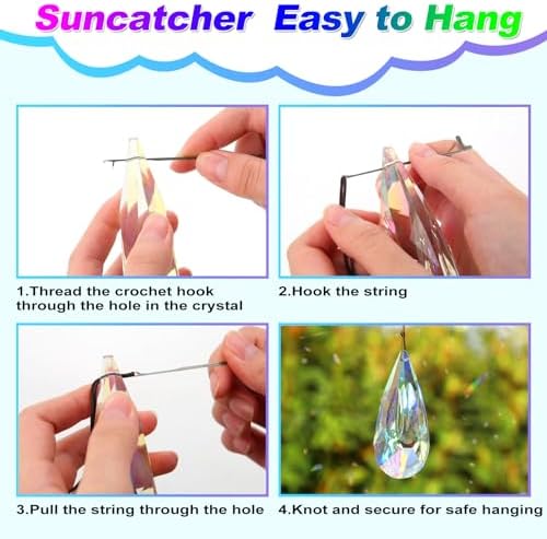 2 Pack 120mm Crystal Suncatcher Rainbow Maker