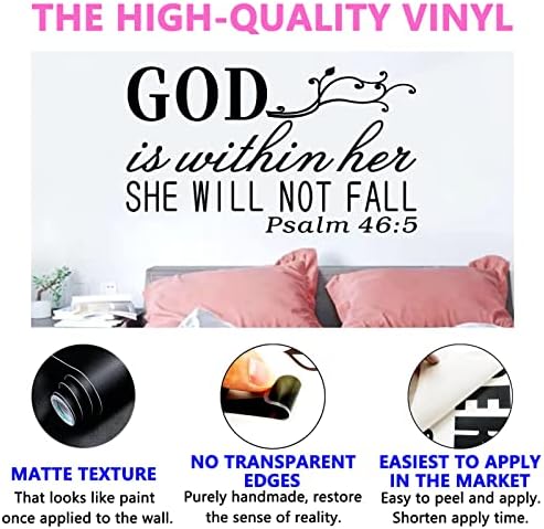 SEATUNE Wall Decals for Women with God Quotes