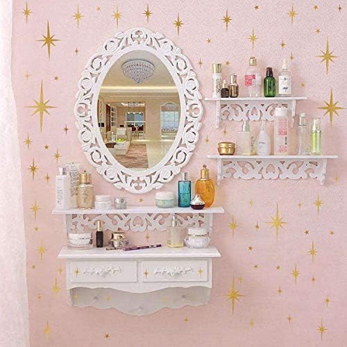 Easma Star Wall Stickers for Girls Room Decor 116pcs