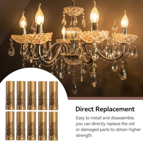 10Pcs Iron Candle Socket Covers for E14 Chandelier