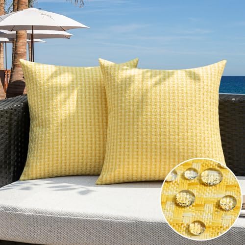 Kevin Textile Waterproof Throw Pillow Covers Pack of 2