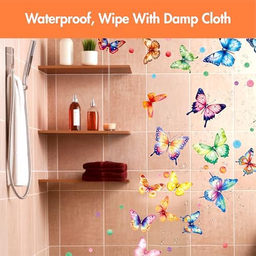230 PCS Large Butterfly Wall Decals - Unique Design