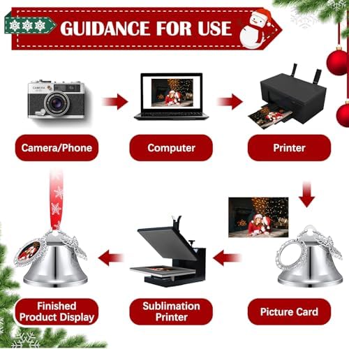 Syhood 16 Pcs Christmas Bell Ornament