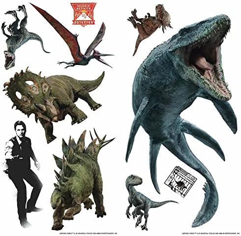 Jurassic World Fallen Kingdom Peel and Stick Wall Decals