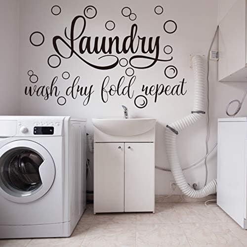 Zonon Laundry Room Decor Wall Sign Decals