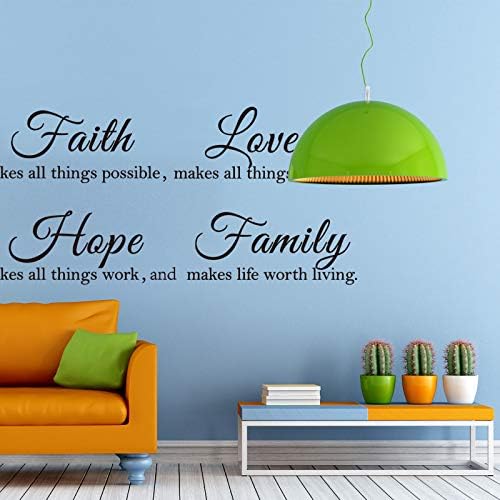 Zonon 3 Sheet Inspirational Wall Decals
