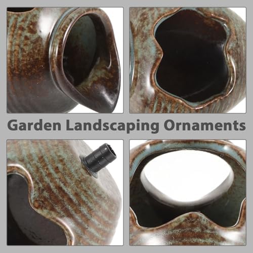 MERRYHAPY Ceramic Spitter Fountain with Filtration System