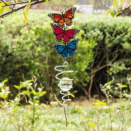 18 Inch Butterfly Wind Spinner Garden Decor