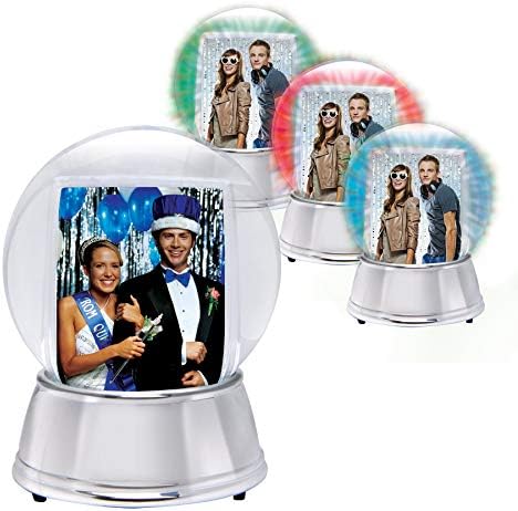 Neil Enterprises Inc Large LED Photo Snow Globe with Silver Base