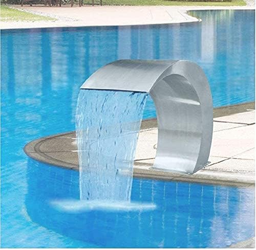 Stainless Steel Rectangular Waterfall Pool Fountain