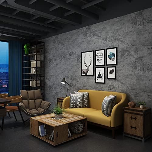 16x354 Inch Grey Blue Concrete Wall Sticker Vinyl