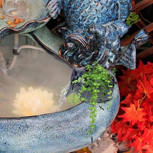 Ceramic Water Fountain Jar for Outdoor Garden Decor