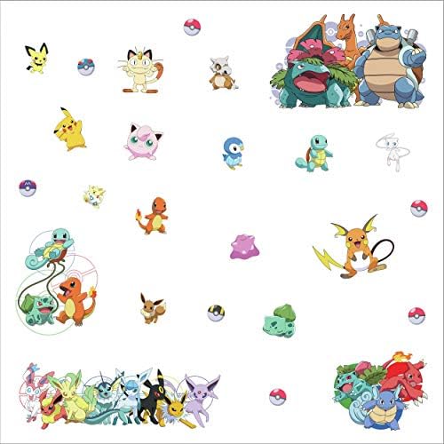 RoomMates RMK4150SCS Pokemon Wall Decals