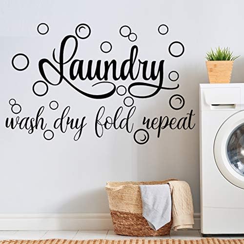 Zonon Laundry Room Decor Wall Sign Decals