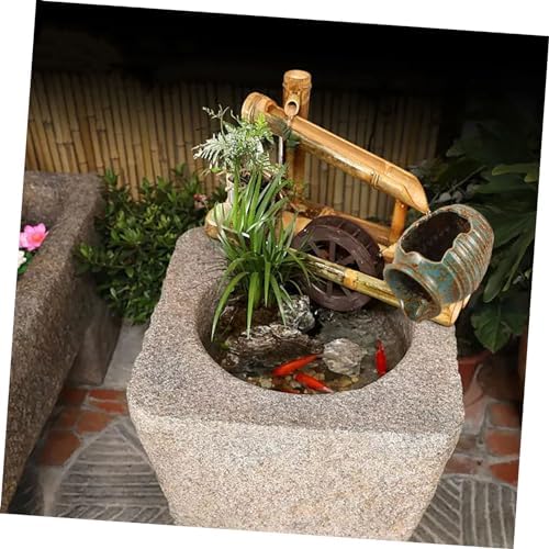Ceramic Pot Water Fountain Outdoor Garden Decor
