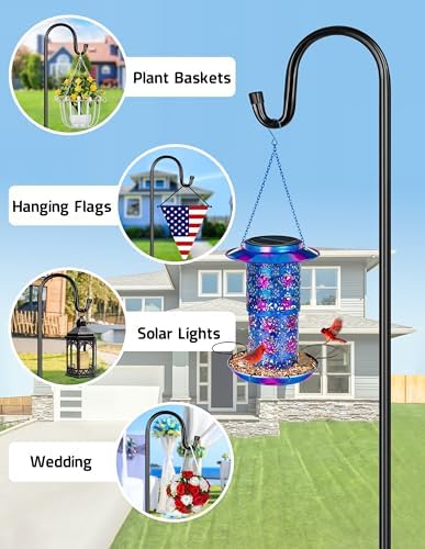 Xdw GIFTS 45 Inch Shepherd Hooks Garden Pole