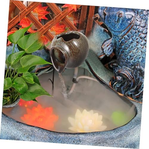 Elegant Ceramic Garden Fountain with Filtration System