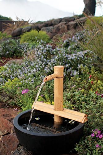 Bamboo Accents Zen Garden Water Fountain Kit - Adjustable Spout Matte Finish 12 Inch