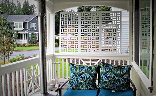 VIMA Parity Decorative Wall Panel - 48x24x38 Inch White PVC Board