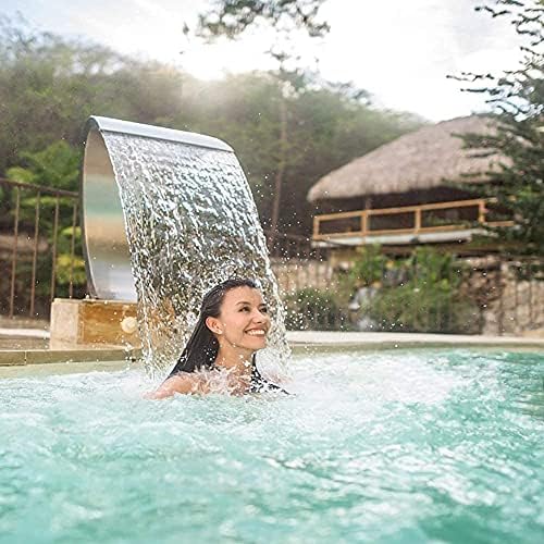 Stainless Steel Pool Fountain with Elegant Design