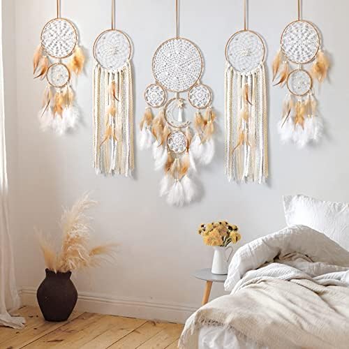 LOMOHOO 5 Pack Dream Catcher Wall Hanging Decor