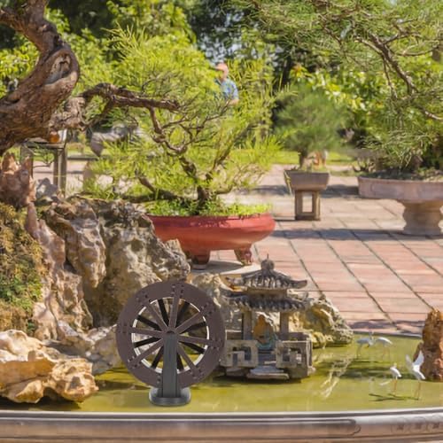 VOSAREA Water Wheel Fountain Decor for Fish Tank