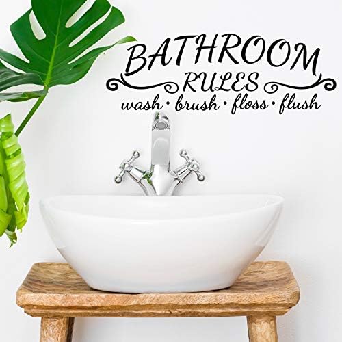 Zonon 2 Piece Bathroom Wall Decals Sticker Set