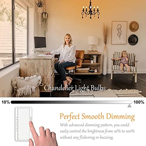 Sailstar E12 Dimmable LED Candle Bulbs 4W Warm White 3000K Pack of 6