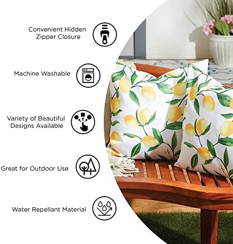 DII Summer Stripe Throw Pillow Covers Set of 2 18x18