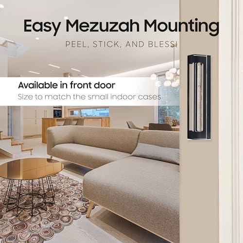 AS Mezuzah Case Modern Acrylic Design 9 Inches