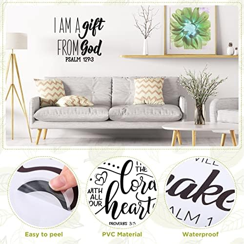 Sabary 12 Pcs Bible Verse Wall Decals Stickers