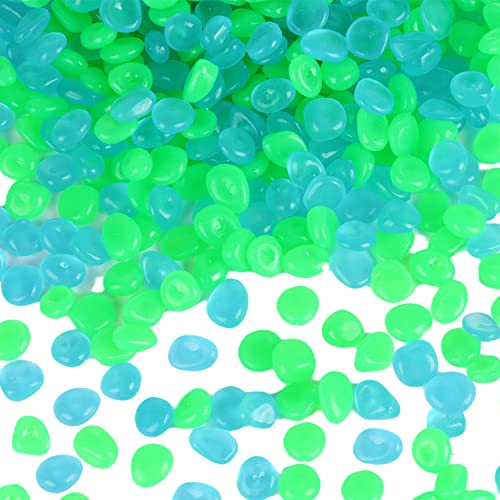 900pcs Glow in The Dark Rocks Outdoor Decor