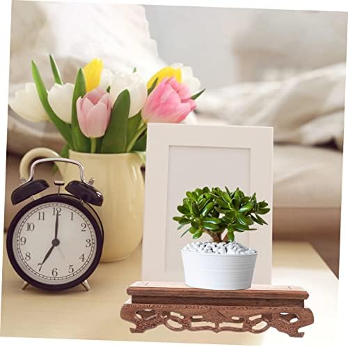 Rectangular Wooden Display Stand for Collectibles and Decor