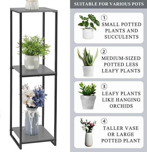 46 Tall 3-Tier Plant Stand Indoor Modern Organizer