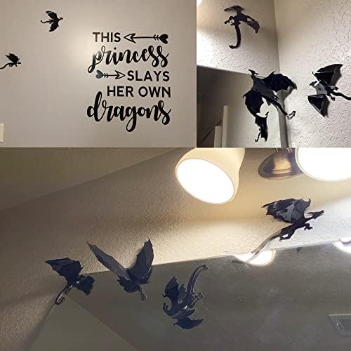 Honbay PVC 3D Dragon Wall Decals