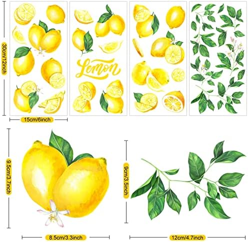 Epakh 41 Piece Lemon Wall Stickers Peel and Stick Decor