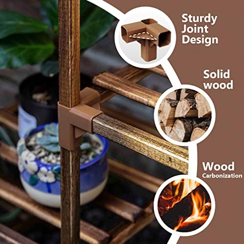 Bamworld 472 Inch Tall Plant Stand with 13 Slots