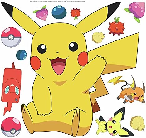 RoomMates RMK4821GM Pikachu Giant Peel and Stick Wall Decals 1