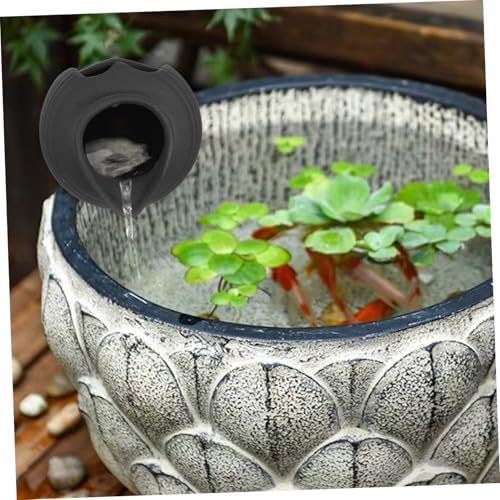 Ceramic Fountain Jar for Fish Tank and Garden Decor