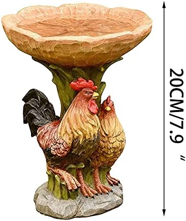 Lovskoo 79 In Sunflower Bird Bath with Hen Pedestal