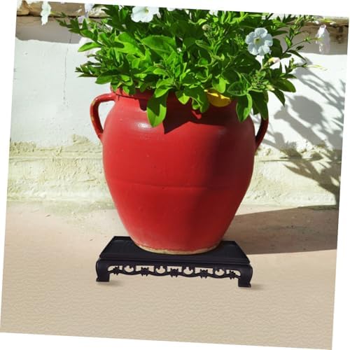 2pcs Rectangular Plant Riser Stand Faux Plastic Decorative Flowerpot Holder