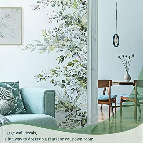 VePret Green Plants Wall Decals Peel and Stick