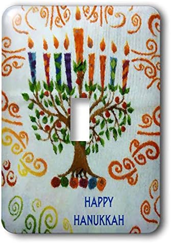 3dRose lsp_32033 1 Hanukkah Menorah Toggle Switch