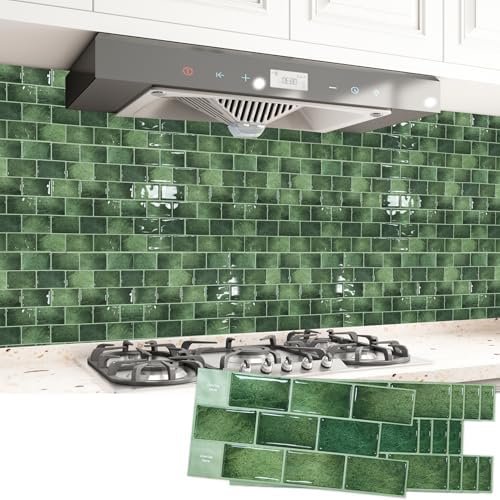 Art3d Green Peel and Stick Backsplash Tile 20-Pack