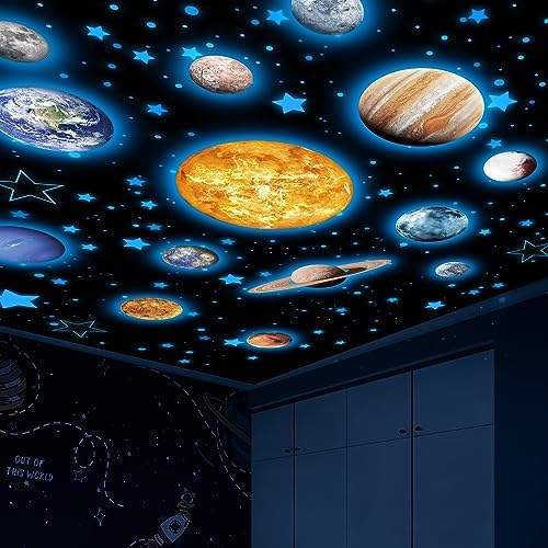 Glow in the Dark Stars Wall Decals 780 PCS for Kids Room