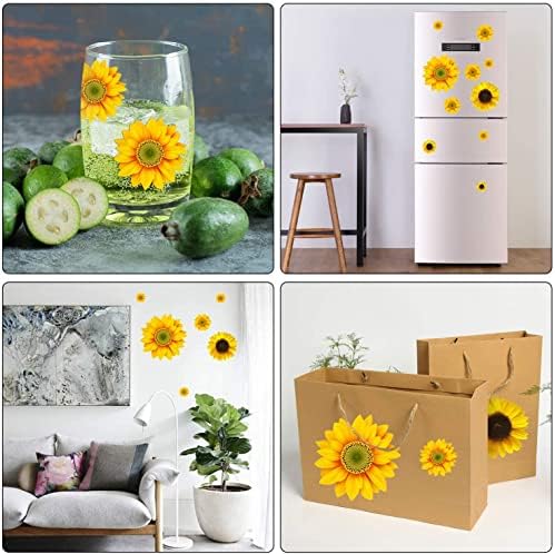 39 Pcs 3D Sunflowers and Butterfly Wall Decals